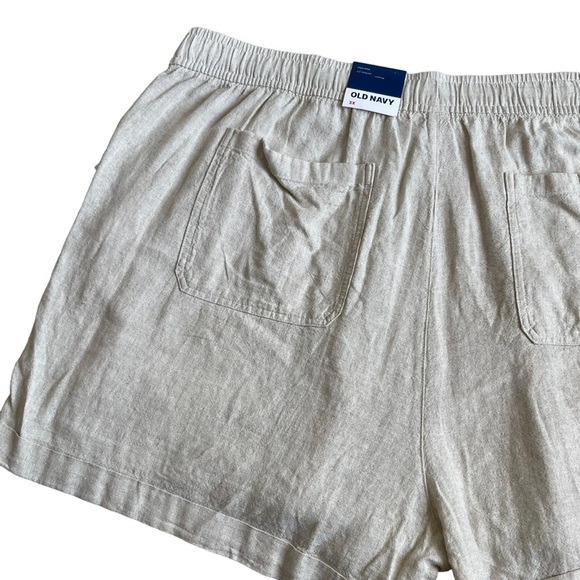 Old Navy Women’s High Waisted Linen Blend Utility Shorts Plus Size 3X Pull On - Picture 7 of 9